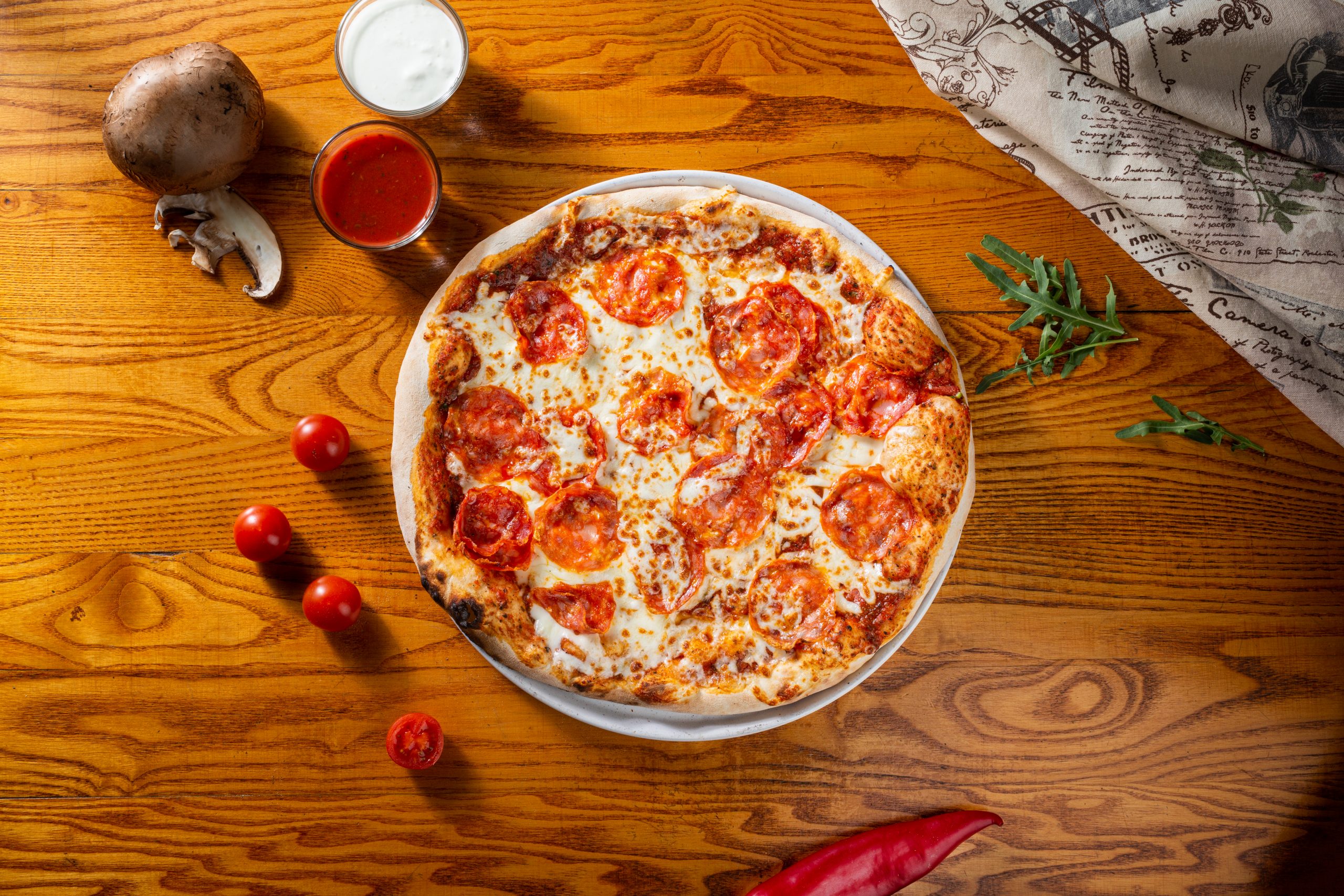 Pizza pe vatră Izi D'Oro Sibiu cu livrare la domiciliu